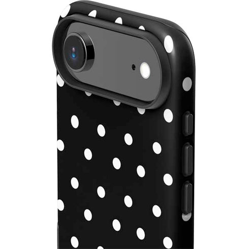 Black and White Polka Dots iPhone 17 Air Impact Case