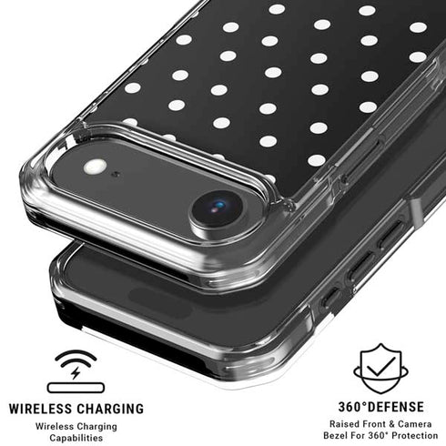 Black and White Polka Dots iPhone 17 Air MagSafe Case