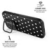 Black and White Polka Dots iPhone 17 Kickstand Case