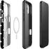 Black and White Polka Dots iPhone 17 Magsafe Impact Case