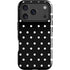 Black and White Polka Dots iPhone 17 Pro Impact Case