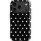 Black and White Polka Dots iPhone 17 Pro Magsafe Impact Case