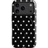 Black and White Polka Dots iPhone 17 Pro Magsafe Impact Case