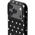 Black and White Polka Dots iPhone 17 Pro Max Impact Case