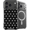 Black and White Polka Dots iPhone 17 Pro Max MagSafe Case