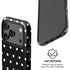 Black and White Polka Dots iPhone 17 Pro Max Magsafe Impact Case