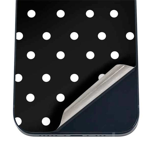 Black and White Polka Dots iPhone 17 Pro Skin