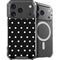 Black and White Polka Dots iPhone 18 Pro Max MagSafe Case
