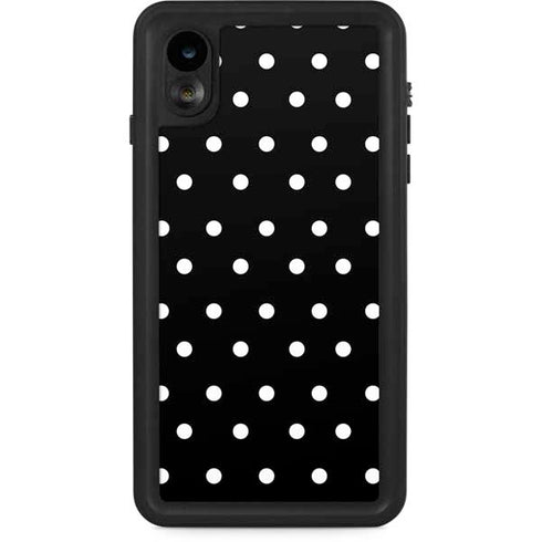 Black and White Polka Dots iPhone Cases