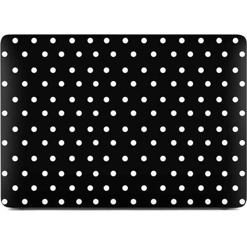 Black and White Polka Dots Apple MacBook Air Skin
