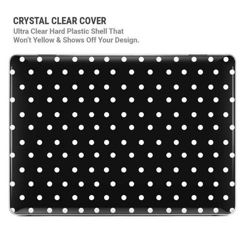Black and White Polka Dots MacBook Pro 14in (2021-24) Case plus Skin