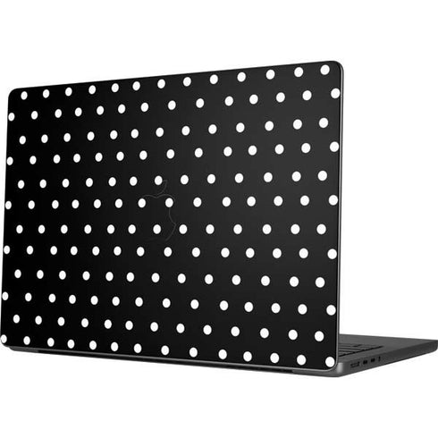 Black and White Polka Dots Apple MacBook Pro 14-inch Skin