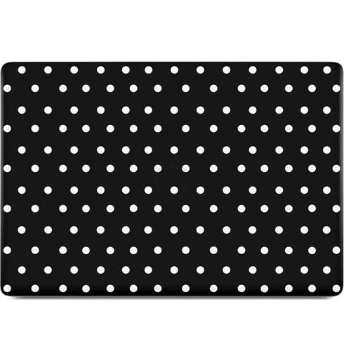 Black and White Polka Dots MacBook Skins
