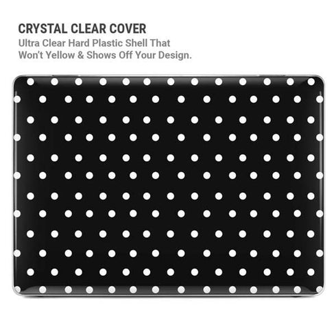 Black and White Polka Dots MacBook Cases