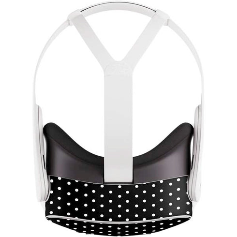 Black and White Polka Dots Meta Quest 3S Skin