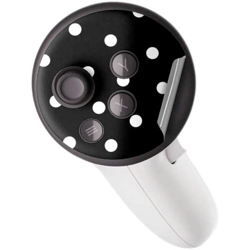 Black and White Polka Dots Meta Quest 3S Skin
