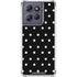 Black and White Polka Dots Moto G 5G (2025) Clear Case