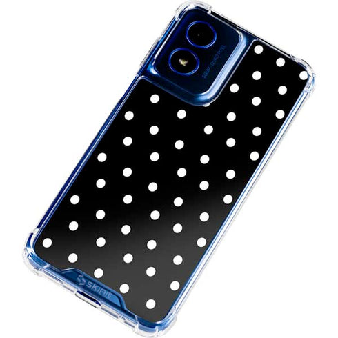 Black and White Polka Dots Moto G 5G (2024) Clear Case
