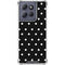 Black and White Polka Dots Moto G Stylus 5G (2025) Clear Case