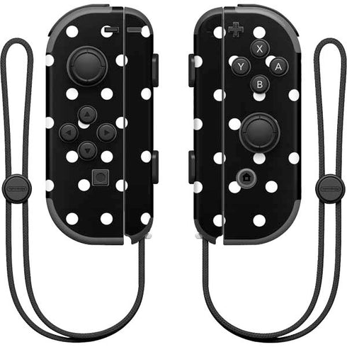 Black and White Polka Dots Nintendo Skins