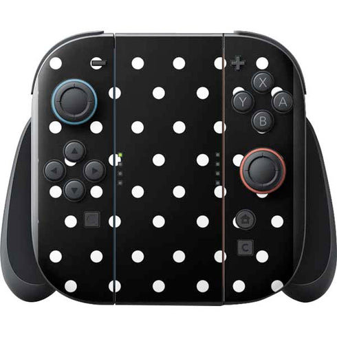 Black and White Polka Dots Nintendo Switch 2 (2025) with Joy-Con Skin