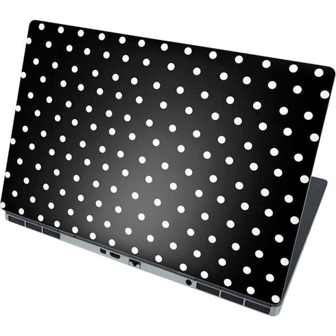 Black and White Polka Dots Dell Precision Skin
