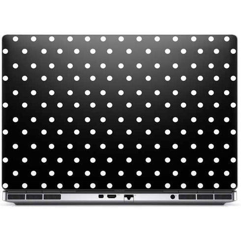 Black and White Polka Dots Dell Precision Skin