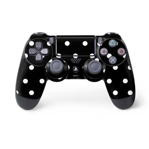 Black and White Polka Dots PlayStation PS4 Skins