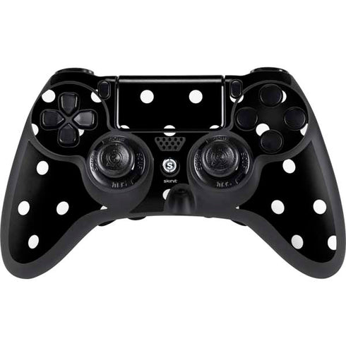Black and White Polka Dots PlayStation PS4 Skins