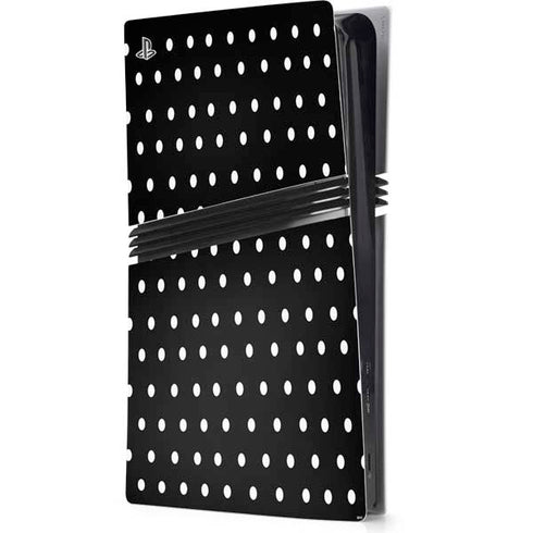 Black and White Polka Dots PS5 Pro Console Skin