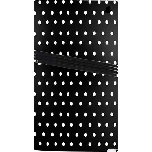 Black and White Polka Dots PS5 Pro Console Skin