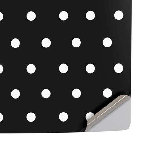 Black and White Polka Dots PS5 Pro Disk Console Skin