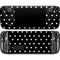 Black and White Polka Dots Steam Deck Handheld Gaming Computer Skin