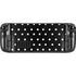 Black and White Polka Dots Steam Deck Handheld Gaming Computer Skin