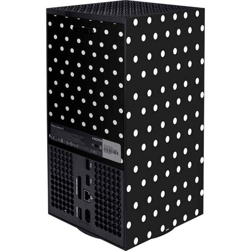 Black and White Polka Dots XBox Series X Digital Edition Bundle Skin