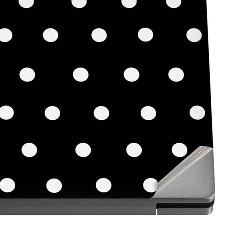 Black and White Polka Dots Dell XPS Skin