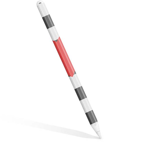 Black And White Striped Heart Apple Pencil (2nd Gen 2019) Skin