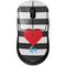 Black And White Striped Heart G Pro Wireless Gaming Mouse Skin