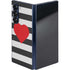Black And White Striped Heart Galaxy Z Fold6 Skin