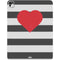 Black And White Striped Heart iPad Pro 13in M4 (2024) Skin