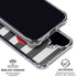 Black And White Striped Heart iPhone 16 Plus Clear Case