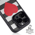 Black And White Striped Heart iPhone 16 Pro Kickstand Case