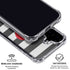 Black And White Striped Heart iPhone 17 Clear Case