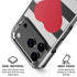 Black And White Striped Heart iPhone 18 Pro Clear Case