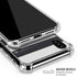 Black And White Striped Heart iPhone X/XS Clear Case