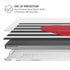 Black And White Striped Heart MacBook Pro 14in (2021-24) Case plus Skin
