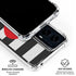 Black And White Striped Heart Moto G Power 5G (2024) Clear Case