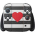 Black And White Striped Heart Nintendo Switch 2 (2025) with Joy-Con Skin