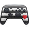 Black And White Striped Heart Nintendo Switch 2 (2025) Pro Controller Skin