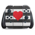 Black And White Striped Heart Nintendo Skins